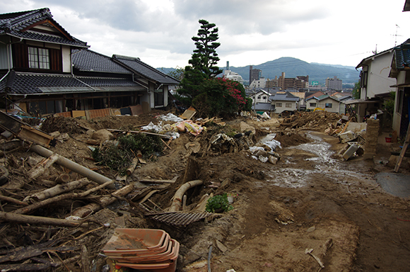 【広島土砂災害】安佐南区（緑井地区）／被災地住民「あの夜 “ふるえ” 感じた」