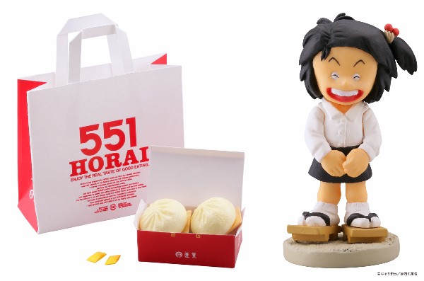 これはほんまにめちゃ胸アツゥー！ 「じゃりン子チエ」のチエちゃんと「551蓬莱」の豚まんがご当地カプセルフィギュアになったよ！