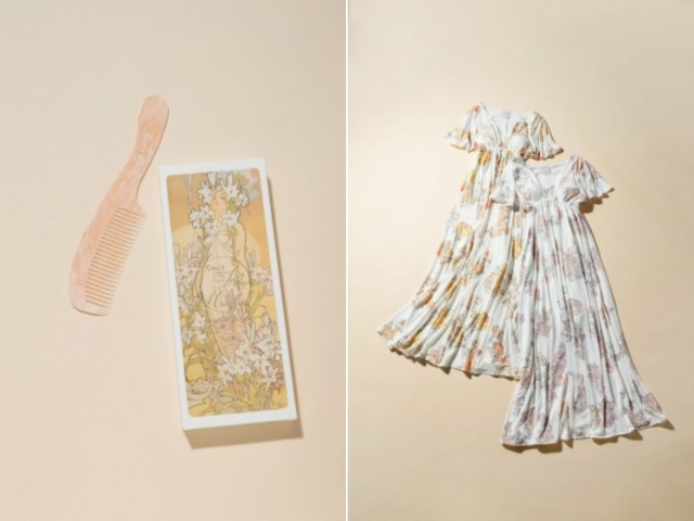 ミュシャ×ジェラート・ピケのコラボアイテムが可愛すぎー!! 絵画から抜け出してきたようなナイトウェアなど