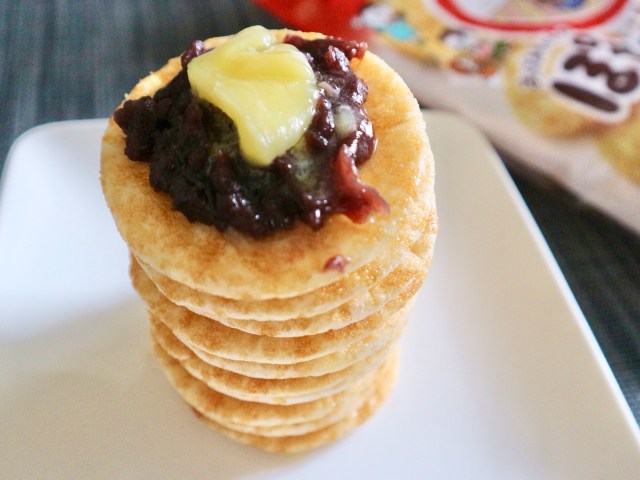 【背徳レシピ】ぽたぽた焼きをこれでもかと積み重ねる「ぽたぽたおばあちゃんの背徳あんバター」を作ってみた