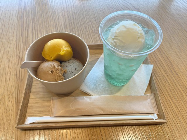 アイススタンドがある無印良品に行ってみた🍨好きなドリンク＋アイスでつくるアイスクリームフロートもあったんだけど!!!